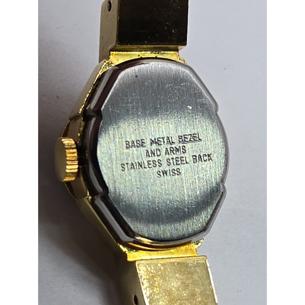 Vintage Alfex Swiss Floral Enamel Hidden Dial Bangle Manual Wind Watch Works - Picture 13 of 16